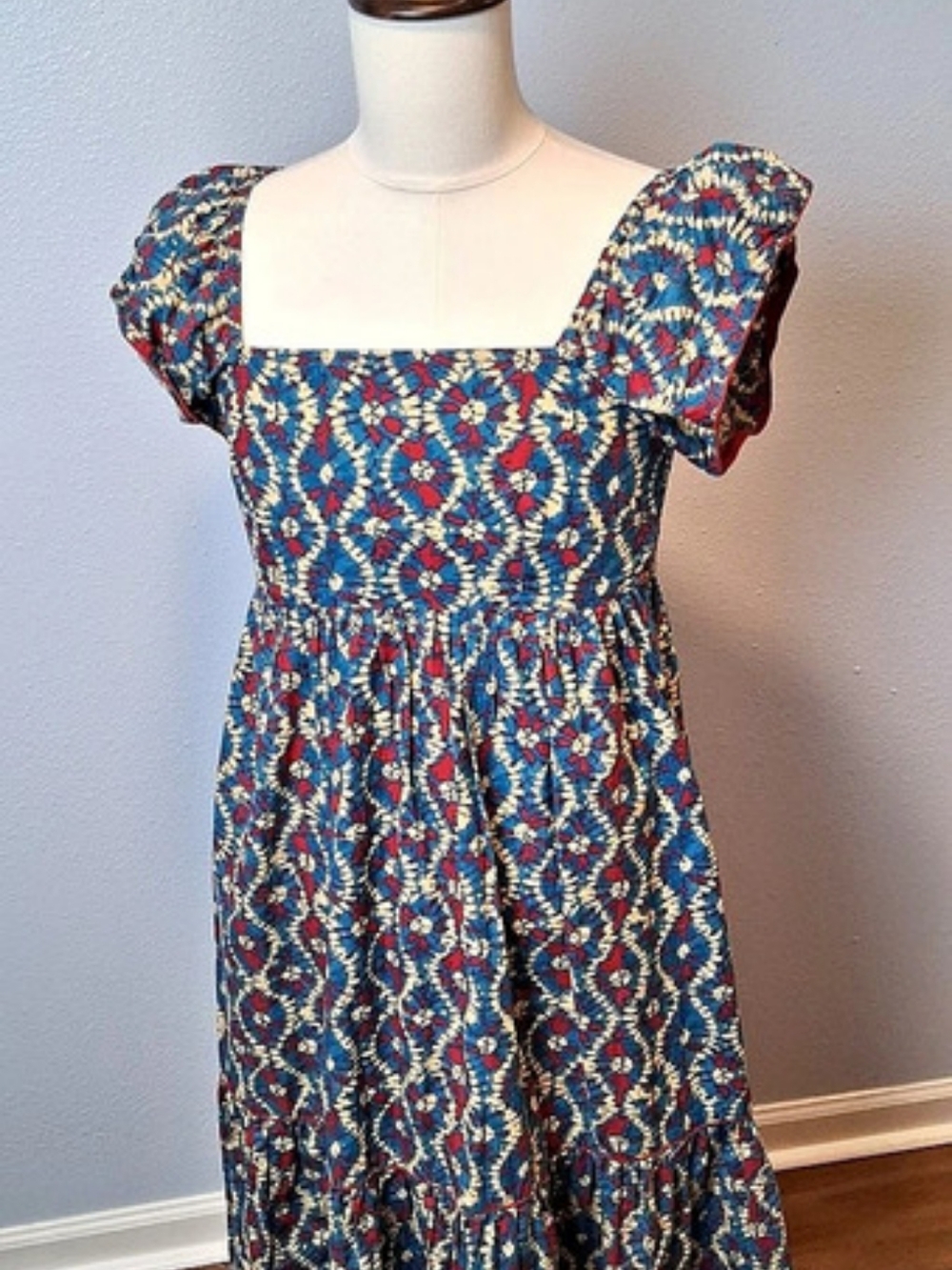 Olivia James Tinsley Dress in Berry Batik  Size Small